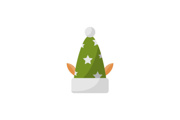 Christmas Day Decoration with Hat Illustrations