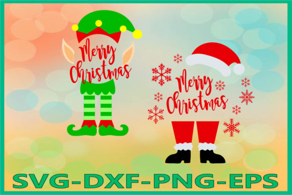 Christmas Elf, Elf Legs, Christmas Santa Illustrations