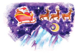 Christmas Magic in Gouache