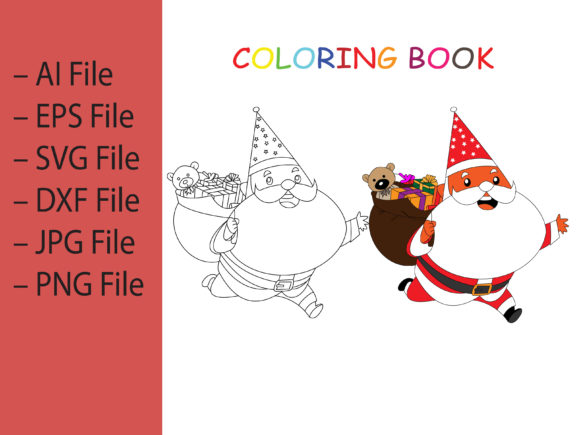 Coloring Santaclaus Illustrations for Seasonal Content