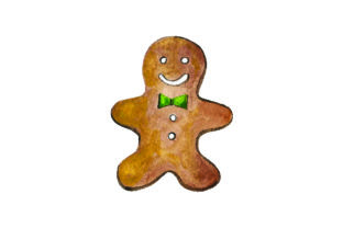 Ginger Bread Man - Watercolor for Christmas Branding