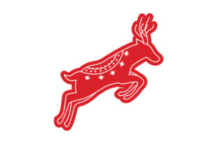 Scandinavian Reindeer for Christmas Design