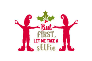 Selfie & Christmas: A Festive Design Asset