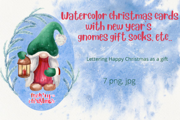 Watercolor Christmas Cards Freebies