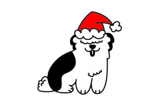 Weihnachts Hund: A Festive Graphic Design Asset