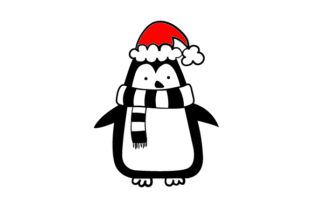 Weihnachtspinguin: A Festive Graphic Design Asset